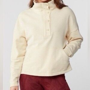 REI CO-OP Wallace Lake Fleece Pullover Women's Size XS Cream